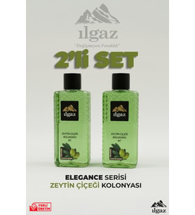Ilgaz Zeytin Çiçeği Kolonyası 2'li Set 80 Derece 400 ml Elegance Series