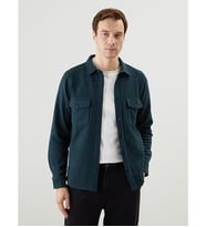 LCWAIKIKI Classic Petrol Regular Fit Uzun Kollu Erkek Gömlek