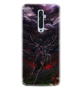 Oppo Reno 2Z 4 Lite 4 Pro 5 6 7 A31 Kılıf Desemli Silikon Dark Deer 1786