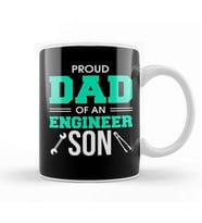 Proud Dad Of An Engineer Son Engineering Father Kupa Bardak Porselen