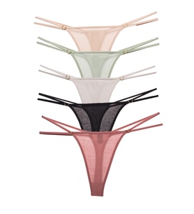Vanilya Secret İpli Tanga Pamuk 5'Li Paket