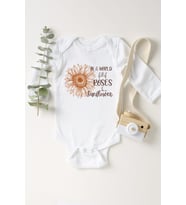 Be A Sunflower Uzun Kol Çıtçıtlı Bebek Body