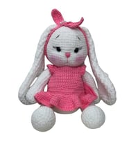Uzun Kulak Sevimli Tavşan Amigurumi Organik Oyuncak