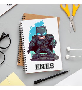 Batman Marvel Defteri Kişiye Özel
