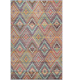Eliana Home Baskılı, Yıkanabilir Kaymaz Taban Salon Halısı LNA1110 100x150 cm (Kırmızı)