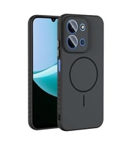 Coverzone Xiaomi Redmi 15C ?le Uyumlu Kamera Lens Korumal? K?l?f Magsafe Uyumlu Kablosuz ?arj �zellikli Tea Silikon Telefon K?l?f? Siyah