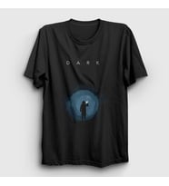 Presmono Unisex Siyah Cave Dark T-Shirt 186081tt