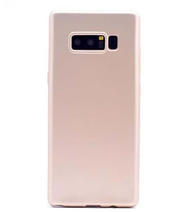 Jopus Galaxy Note 8 ile Uyumlu Soft Silikon Kılıf Gold