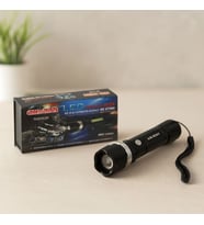 2in1 Zoomlu El Feneri ve COB LED - USB Şarjlı Metal Kasa, 3000 Lumen
