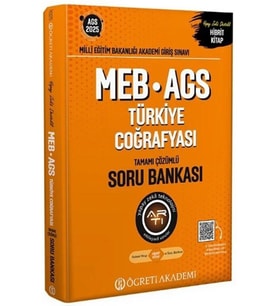 2025 MEB AGS Türkiye Coğrafyası Soru Bankası Öğreti Akademi
