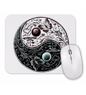 Ying Yang  Mouse Pad