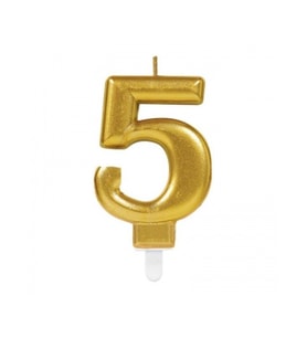 5 Rakam Mum Gold Renk (5343)