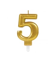 5 Rakam Mum Gold Renk (5343)
