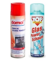 Glas Power Schaum Cam Temizleme Köpüğü + Domol Fırın Ve Izgara Temizleyici Süper Ikili