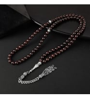 Bordo Granat Lal Doğal Taş Tesbih 99luk - 6mm (Çok Renkli)