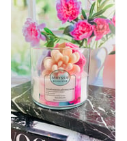 BAHAR KOKUSU AROMALI DEKORATİF MUM - SPRING FLOWERS SCENTED HANDMADE CANDLE