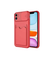 Apple iPhone 11 Uyumlu Kılıf Zore Kartix Kapak (Kırmızı)