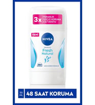 NIVEA Kadın Stick Deodorant Fresh Natural 50ml, 48 Saat Deodorant Koruması, Ter Kokusu Karşıtı