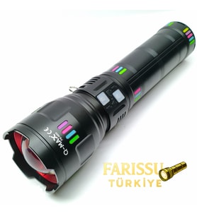 PS-3900 Profesyonel Şarjlı El Feneri 110W 11000 Lümen Zoomlu Powerbank 4 Modlu