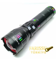 PS-3900 Profesyonel Şarjlı El Feneri 110W 11000 Lümen Zoomlu Powerbank 4 Modlu
