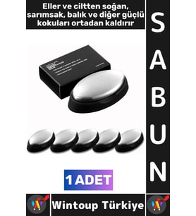 #Sabun Özel Üretim Soğan Sarımsak Balık Ağır Güçlü Kötü Koku Giderici Hijyenik Pratik Metal Sabun