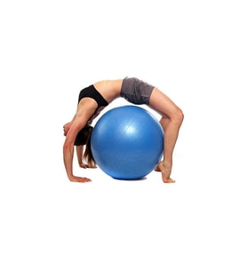 65CM Mavi Pilates Topu – Profesyonel Yoga, Pilates ve Spor Topu (Fuşya)