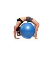 65CM Mavi Pilates Topu – Profesyonel Yoga, Pilates ve Spor Topu (Fuşya)