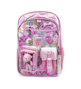 CHIMOLA TOY NEW WORLD SIRT ÇANTASI 17" PEMBE (U)