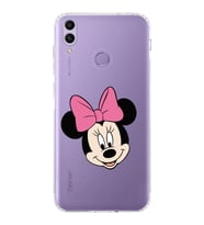 Huawei Honor 8c  Kamera korumalı Kapak Minnie Mouse Tasarımlı  Şeffaf Kılıf