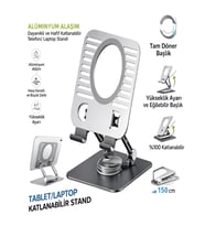 BLT30 Mekanizmalı 12.9 inç Ayarlanabilir Metal iPad, Tablet ve Telefon Tutucu - Dayanıklı ve Güçlü Stand