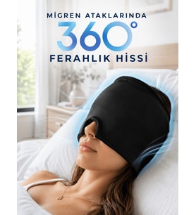 360° Jel Kompres Başlığı Soğuk ve Sıcak Kullanıma Uygun Rahatlatıcı Göz Maskesi