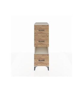 Kronos Dolap Tek Raflı 3 Çekmeceli 44x59x134 Aytaşı-Çam