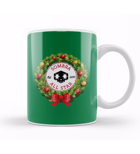 Christmas All Star Overwatch Sombra Wreath Kupa Bardak Porselen