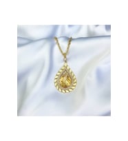 Taşlı Osmanlı Tuğra Gold Kolye (Gümüş)