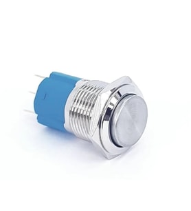 Swion 16mm Işıksız  Metal Buton Kalıcılı