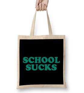 Retro School Sucks Bez Çanta Uzun Saplı