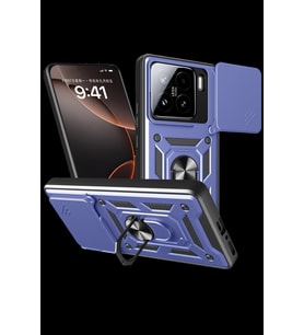 Pilelistore   Xiaomi Mi 15 Kılıf Pars Lens Yüzüklü Silikon - Lacivert
