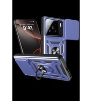 Pilelistore   Xiaomi Mi 15 Kılıf Pars Lens Yüzüklü Silikon - Lacivert