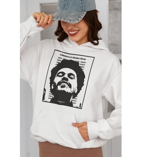 Rapper The Weeknd Modern Music Baskılı Unisex Oversize Şarkıcı Hoodie
