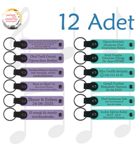 Mor Menekşe & Turkuaz, 12’li Set, Kişiye Özgü Yazılı Hatıra, Müzik Festivali Katılımcılarına Armağan