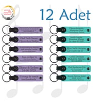 Mor Menekşe & Turkuaz, 12’li Set, Kişiye Özgü Yazılı Hatıra, Müzik Festivali Katılımcılarına Armağan