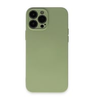 Apple İphone 13 Pro Kılıf Nano İçi Kadife Silikon - Yeşil