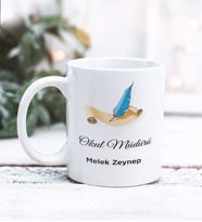 Okul Müdürü Tasarımlı Kişiye Özel Kupa Bardak (Beyaz)