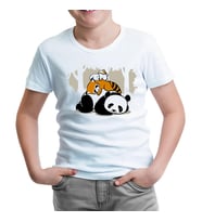 Sleeping Four Beyaz Çocuk Tshirt