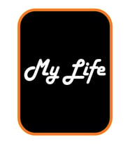 My Life - Benim Hayatım Oto Motor Sticker Beyaz 20*7 Cm