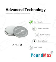 PoundMax Lityum CR2016 düğme hücreli pil, 3 V  1 x Blister 5 Adet
