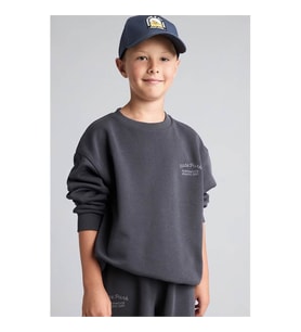 Defacto Nakışlı Antrasit Erkek Çocuk Sweatshirt H9683A8/AR31