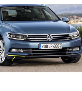VW Passat B8 2015-19 Ön Tampon Sağ Sis Farı Alt Çıtası Siyah 3G0854322
