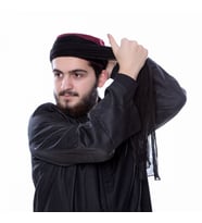 Sarık Kumaşı Siyah % 100 Pamuk  (43 * 300 cm)
