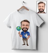 Kişiye Özel Öğretmen Tasarımlı Karikatür Tişört